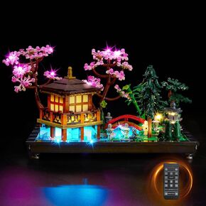 طقم LED LED Bricksoul لحديقة Lego Tranquil ، متوافقة مع حديقة Lego اليابانية ، 10315 مجموعة Lego Light Kit ، Light Up Legos Zen Garden - بدون مجموعة Lego (إصدار RC)