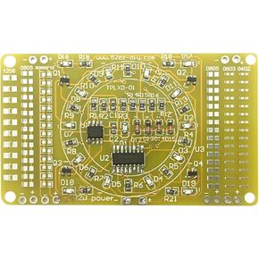 SMT Soldering Practice Board Kit DIY Mranting Practice Kit DIY electronic kit for STEM legners school evelopment (Yellow)