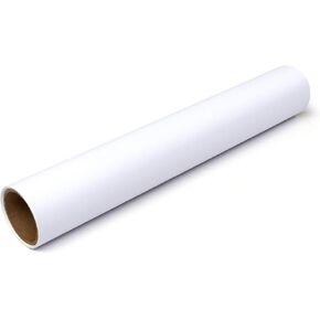 لفة فينيل أبيض غير لامعة 12 "× 15 قدمًا فينيل ، فينيل أبيض دائم للكريكوت والسيارات والعلامات والسيارات والخردة ، ملصقات ، شارات ، فينيل أبيض خارج الهواء الطلق من تيرنر مور الطبعة (أبيض فينيل ، 15 قدمًا)