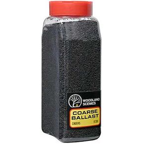 Cinders Coarse Ballast (32 oz. Shaker) Woodland Scenics