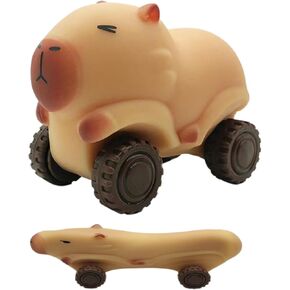 سيارات Capybara Squishy Squisey Squeeze ، Super Fun Animal Squeeze Cars Edgent Cars Encord Silicone Silicone Stretch and Assue Toys for Kids and Teens وكذلك البالغين من الهدايا (بني)