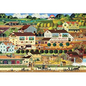 Buffalo Games - Silver Select - Charles Wysocki - Amish Country - 2000 قطعة Jigsaw Puzzle للبالغين - اللغز الصعبة مثالية لليالي اللعبة - الحجم النهائي هو 38.50 × 26.50
