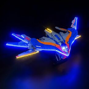 إضاءة LED متوافقة مع Lego Guardians of the Galaxy: The Milano 76286 ، Light Kit متوافق مع LEGO 76286 ، مع إعطاء الضوء للنموذج ، لم يتضمن مجموعة النموذج (إصدار RC)