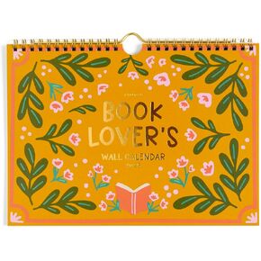 Book Lover's 2025 Spiral Wall Calendar For 12 Months, Hanging Monthly Office Calendar, Perfect 2025 Calendar Wall Decor and Book Lovers Gifts