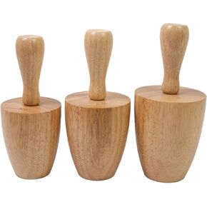 قوالب الفخار الكوب أدوات الطين 3.1 "و 3.4" و 3.7 "مجموعة من 3 أدوات الفخار الخشبية لإنشاء مزهريات القدح الفخار (النمط ب) in Kuwait