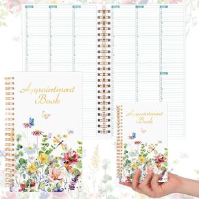 كتاب موعد RELITHICK SALON 4.72 × 7.87 بوصة 2025 POCKILY PLANNER MINI SIZE FLORAL TIMBLE BOOK 108 PAGES 53 WOND