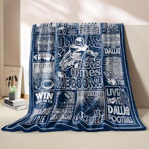 Football Gifts for Men Women, Sports Football Style Blanket for Team Fans, Football Decor Throw Blanket for Sofa Couch Bed Living Room 60"x50"