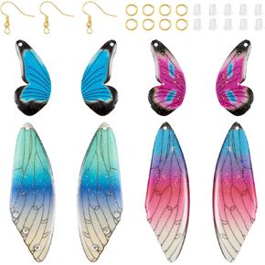 Beadthoven DIY 5 Pairs Glitter Star Acrylic Dangle Earring Making Kit Sparkly Sequin Bohemian Earrings Pieces with Earring Hooks Jump Rings Statement Earrings Accessory for Jewelry Making Gift in Kuwait