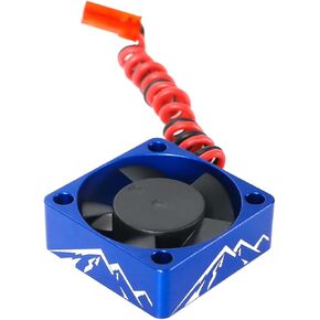 Aluminum Alloy RC Motor Cooling Fan 30x30mm Heatsink 28000RPM ESC Cooling Fan for 1/8 1/10 1/12 RC Car 540 550 Brushless Motor (Blue) in Kuwait