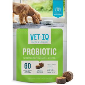 VetIQ Probiotic Powder for Dogs, Compare to Fortiflora Probiotic Powder*, Treats Diharrea, Digestive Issues, and Food Sensitivity, Chicken Flavored Single Serve Packets, 30 Count