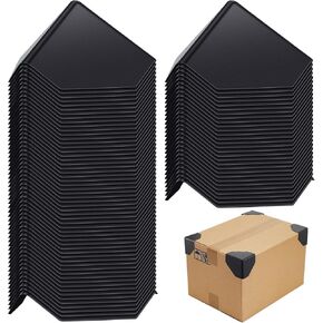 Wesiti 200 Pcs Shipping Box Plastic Corner Protectors Box for Shipping Cardboard Corner Protectors Corner Guards Heavy Duty Packaging Edge Protectors Express Carton Furniture