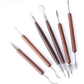 أدوات النحت ، 6pcs متنوعة نحت النحت النحت النمذجة الأسلوب الصيفية لصنع الخشب أداة للطلاء ، الحرف الرغوية ، المشاريع الفنية ، النحت