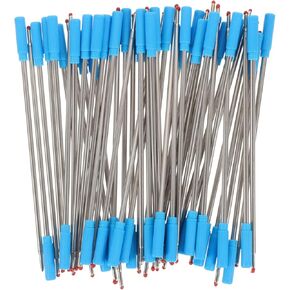 عبوات Coheali Ink Pen: 50pcs Cross Pen Balls Blue Ballpoint Pen Medill Point Metill Metill chors