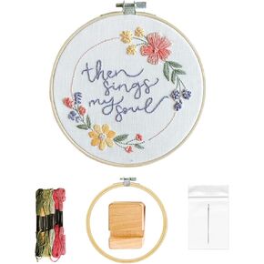 Elly & Grace, Christian Easy Embroidery Kit for Beginners and Adults, Needle, Canvas & Threads Included (2 Kits)