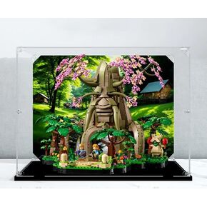 علبة عرض أكريليك 3 مم لـ LEGO 77092 رائعة لمجموعة بناء Legend of Zelda Deku Tree 2-in-1 ، علبة عرض Clear Clear المتوافقة مع LEGO 77092 (لا تشمل النموذج)
