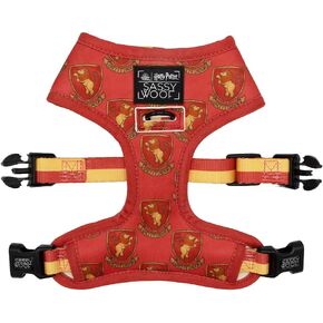 طوق الكلاب Harry Potter ™ Gryffindor - M ، قابلة للتعديل ، متينة ، مريحة وأنيقة للحيوانات الأليفة للكلاب المتوسطة - مرخصة رسميًا