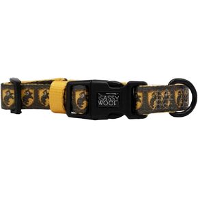 طوق الكلاب Harry Potter ™ Hufflepuff - L ، قابلة للتعديل ، متينة ، مريحة وأنيقة للحيوانات الأليفة للكلاب الكبيرة - مرخصة رسميًا