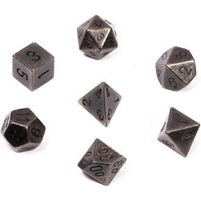 DND DICE Set -Chessex D&D Dice - 16mm metal dice polyhedral dice setgons and dragons conser confer