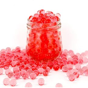 10000 PCS حبات مائية للمزهريات ، حبات هلام المياه للمزهريات ، حبات المياه للنباتات ، حبات الهلام ، حبات المياه بشكل كبير لترتيب الأزهار ، محور الزفاف ، حفلة احتفالية ، ديي ، ديكور عيد الميلاد (أحمر）