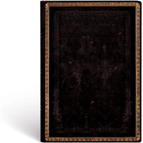 المغربي الأسود Midi مبطن Softcover Journal ، 176pg ، 100gsm بواسطة Paperblanks (مجموعة الجلود القديمة) (Flexis)