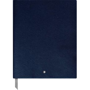Montblanc Sketch Book Indigo مبطن #149 قرطاسية فاخرة 116953 / كتاب رسم أنيق مع صفحات ملزمة جلدية وحكوم / 1 × (8.2 × 10.2 بوصة.)