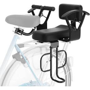 Rear Child Bike Seat, Adjustable Backrest Rear Bike Seat, Foldable and Rotatable Rear Mounted Child Bike Seat, New Comfortable Child Rear Seat, Suitable for Most Bicycle Rear Frames