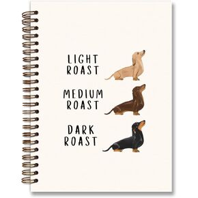 Dachshund Dog Spiral Notebook, Long Haired Dachshund Journal Weiner Dog Gifts for Women Lovers, Doxie Gifts for Lovers Women, College Ruled Hardcover Spiral Notebook 5.5x8.3