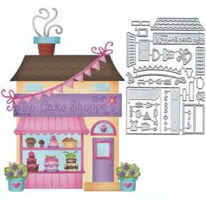 قطع الكعكة الشوكولاتة المعادن مموت ، وشيكولاتة الكعكة القطع القطع يموت القصين الذرات DIY Scrapbooking بطاقات ديزخ