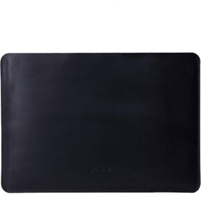 INCARNE Leather Laptop Case 16 inch Compatible with MacBook Pro 16 inch Sleeve, Laptop Case Leather Made for MacBook Pro 16", Genuine Leather, Black