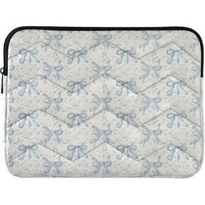 360° Protective 13-14 Inch Laptop Sleeve. Puffy Carrying Case Laptop Cover for MacBook Pro 14 Inch Sleeve, MacBook Air 13 Inch, Notebook Computer Pocket Case Bow Ribbon