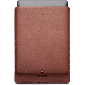 غلاف غلاف الأكمام الجلدية Woolnut لـ MacBook Pro 16 Inch - Cognac Brown