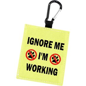Service Dog Dot Not Pet Working Dog Alert Hanging Patch Caution Stop Dog Alert Hanging Patches (ME I'M WORKING-D)
