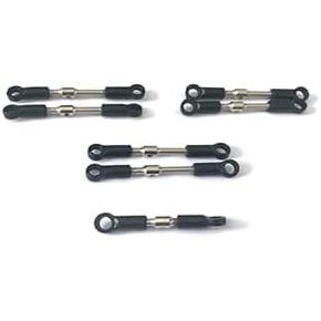 Amoril 7pcs RC Pull Rod ، RC Rec Metal Pull Rod 1/14 Rud-Wheel Drive RC Car Pull Rod Trupgrade