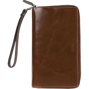 منظم Filofax Malden zip ، حجم مدمج شخصي ، مغرة-عن طريق اللمس ، الجلود الكامل للحبوب ، ست حلقات ، مذكرات تقويم كريمة القطن لمدة أسبوع إلى عرض ، متعدد اللغات ، 2025 (C022704-25)