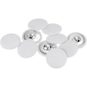 Harfington 10pcs 20l قماش قماش مغطى زر 12.5 ملم أزرار خياطة جولة جولة للمعاد