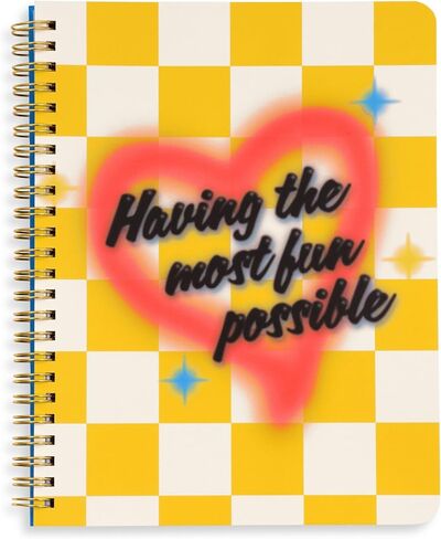 ban.do Rough Draft Mini Spiral Notebook with Saying, 8.5" x 6.75" with Pockets and 160 Lined Pages, Let Me Write That Down in Kuwait