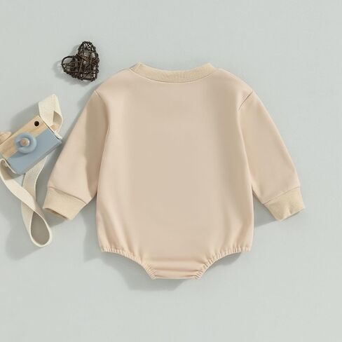 Multitrust Toddler Baby Girl Clothes Embroidery Mama's Girl Sweatshirt Romper Oversized Bodysuit Onesie Baby Girls Outfit in Kuwait