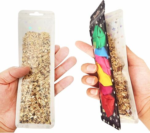 100 Packclear Window Packtight محكمة الإغلاق ورقة كرافت بني لضغط الغذاء قفل قفل صغير صغير من الأكياس المصنوعة من الختم القابلة للاسترداد سستة القهوة تعبئة القهوة الأكياس للأعمال التجارية الصغيرة 2.75x3.5 " in Kuwait