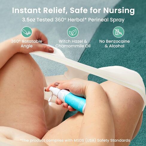 GROWNSY Postpartum Essentials Recovery Kit for Women After Birth, Postpartum Kit for Labor Delivery, Self-Absorbent Postpartum Disposable Underwear, Peri Bottle, Perineal Spray, Post Partum Ice Packs in Kuwait