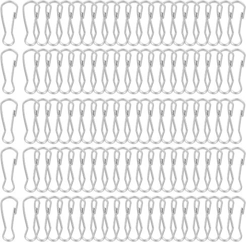 خطافات Patikil Lanyard ، 240 PCS 20mm من الفولاذ المقاوم للصدأ 304 SPRING SNAP HOOK CLIPS CLASP للاشتراط in Kuwait