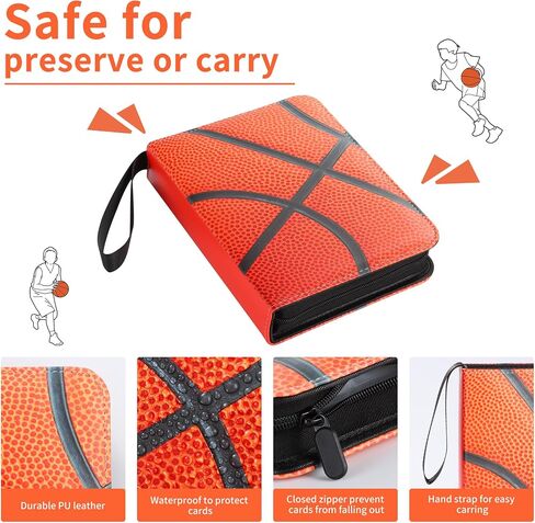Baseball Card Binder 400 Pockets with Sleeves, Sports Card Binder with Large Capacity Fits for Baseball Cards 2025 in Kuwait