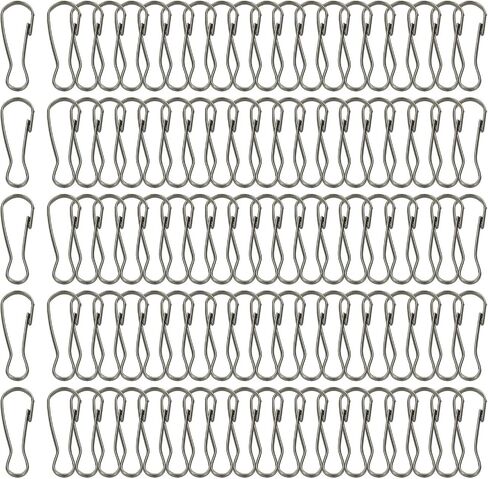 خطافات Patikil Lanyard ، 240 PCS 20mm من الفولاذ المقاوم للصدأ 304 SPRING SNAP HOOK CLIPS CLASP للاشتراط in Kuwait