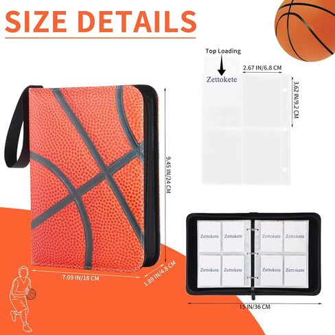 Baseball Card Binder 400 Pockets with Sleeves, Sports Card Binder with Large Capacity Fits for Baseball Cards 2025 in Kuwait