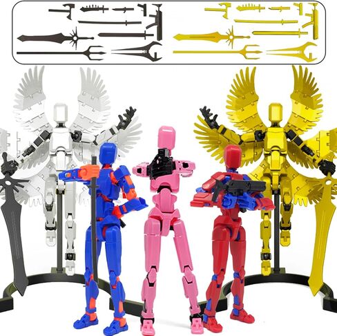 5 Pack T13 Action Figure Assembly Completed, Titan 13 Action Figures Set, Dummy 13 Action Figures, Nova 13 Robot Toy, Lucky T 13 Toy for 6-12 Years Old, Birthday Gift for Boys in Saudi Arabia