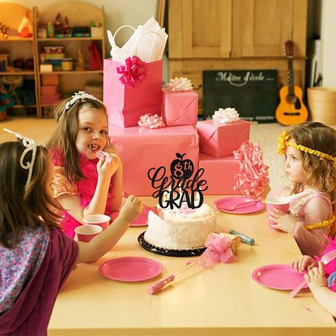 1 Pack Girl Graduation Cake Topper Glitter Grad Cap Diploma Cake Pick 2025 Senior Graduation Cake Decorations for 2025 Girl School Graduation Theme Party Cake Decoration Supplies Pink in Saudi Arabia