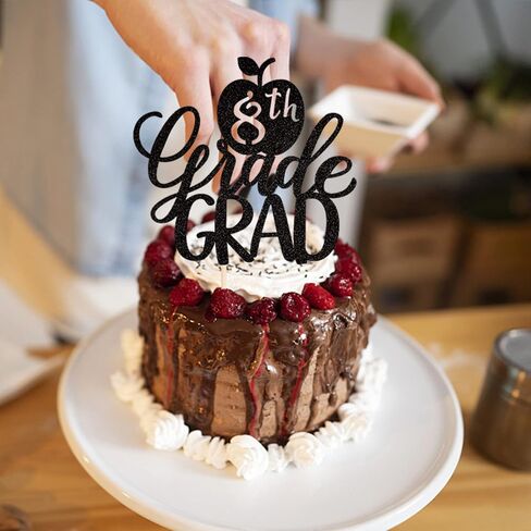 1 Pack Girl Graduation Cake Topper Glitter Grad Cap Diploma Cake Pick 2025 Senior Graduation Cake Decorations for 2025 Girl School Graduation Theme Party Cake Decoration Supplies Pink in Saudi Arabia