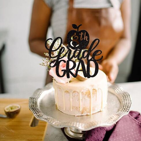 1 Pack Girl Graduation Cake Topper Glitter Grad Cap Diploma Cake Pick 2025 Senior Graduation Cake Decorations for 2025 Girl School Graduation Theme Party Cake Decoration Supplies Pink in Saudi Arabia