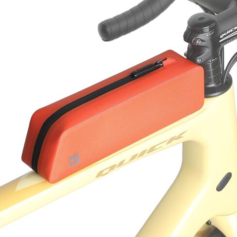 Rhinowalk Bike Top Tube Bag Bike Frame Bag with Magnetic Flap Fully Waterproof Slim Type Bicycle Bag Professional Cycling Accessories for Mountain Road Bike-Black in Saudi Arabia