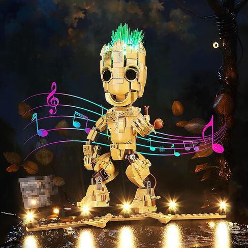 LED Lighting Compatible with Lego I am Groot 76217, Light Kit Compatible with Lego 76217, Giving Light to Model, NOT Included The Model Set（Standard Version） in Saudi Arabia