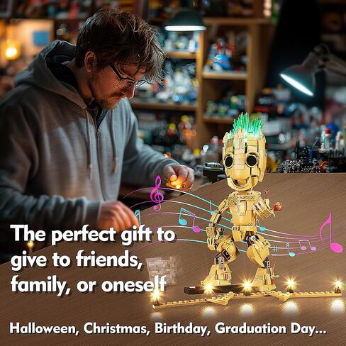 LED Lighting Compatible with Lego I am Groot 76217, Light Kit Compatible with Lego 76217, Giving Light to Model, NOT Included The Model Set（Standard Version） in Saudi Arabia